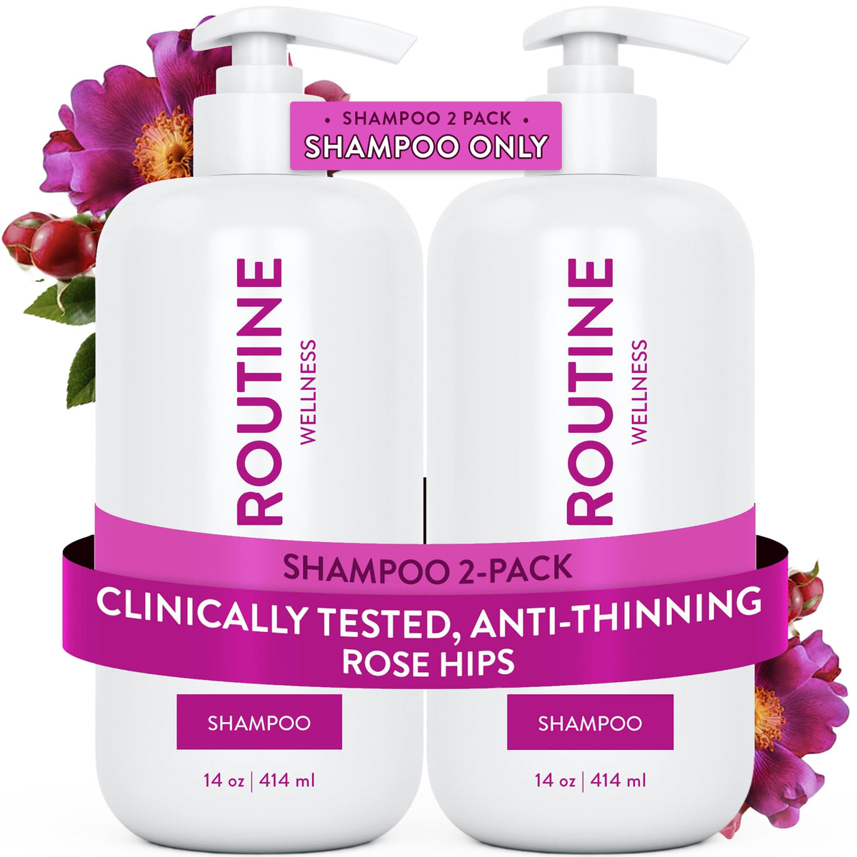 Routine Wellness Anti-Thinning Volumizing Shampoo front view