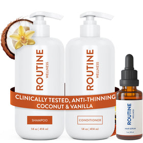 Routine Wellness Coconut & Vanilla Shampoo front view