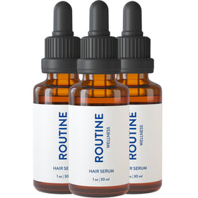 Routine Wellness Hair Serum 30ml pack of 3 with rosemary, argan, tea tree oils
