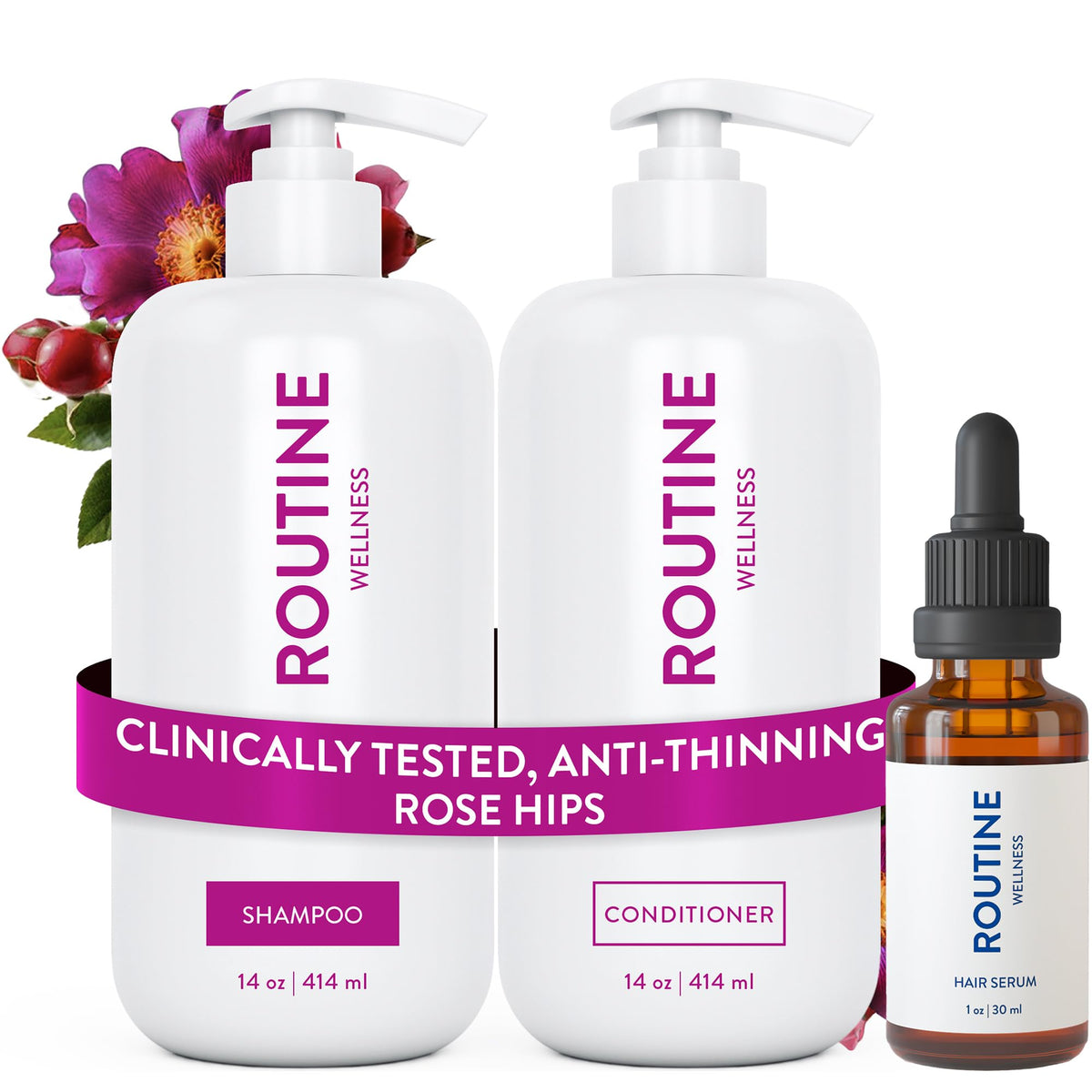 Routine Wellness Shampoo and Conditioner Set front view