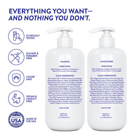 Routine Wellness Shampoo & Conditioner Set packaging details