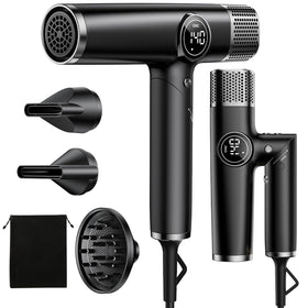 ROUUO Dual Voltage Travel Hair Dryer front view