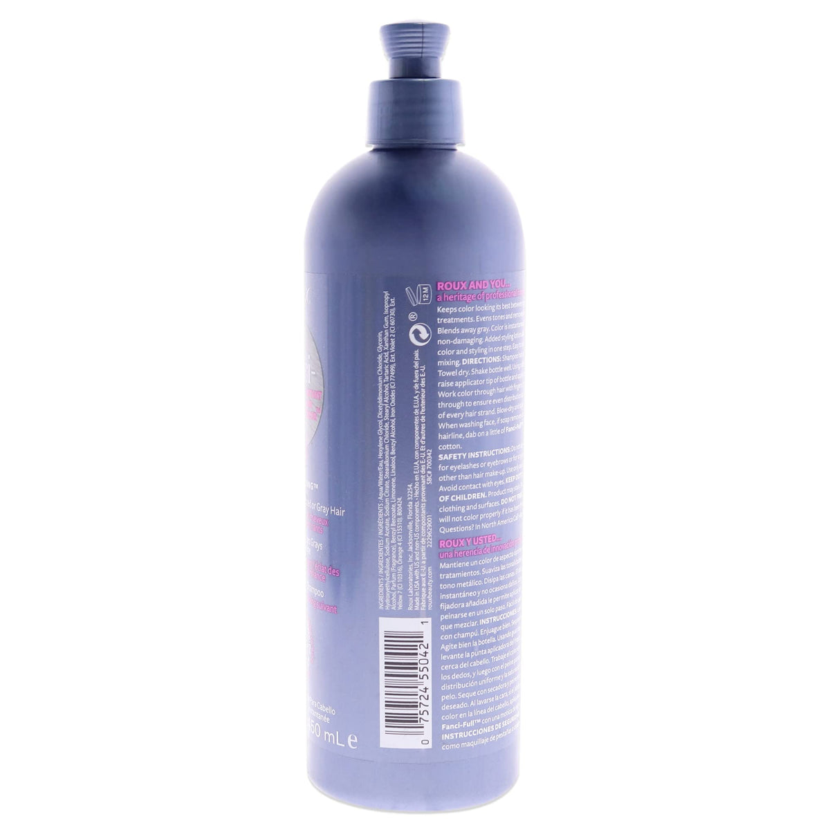 Roux Fanci-Full Instant Hair Color Rinse 42 Silver Lining bottle with label