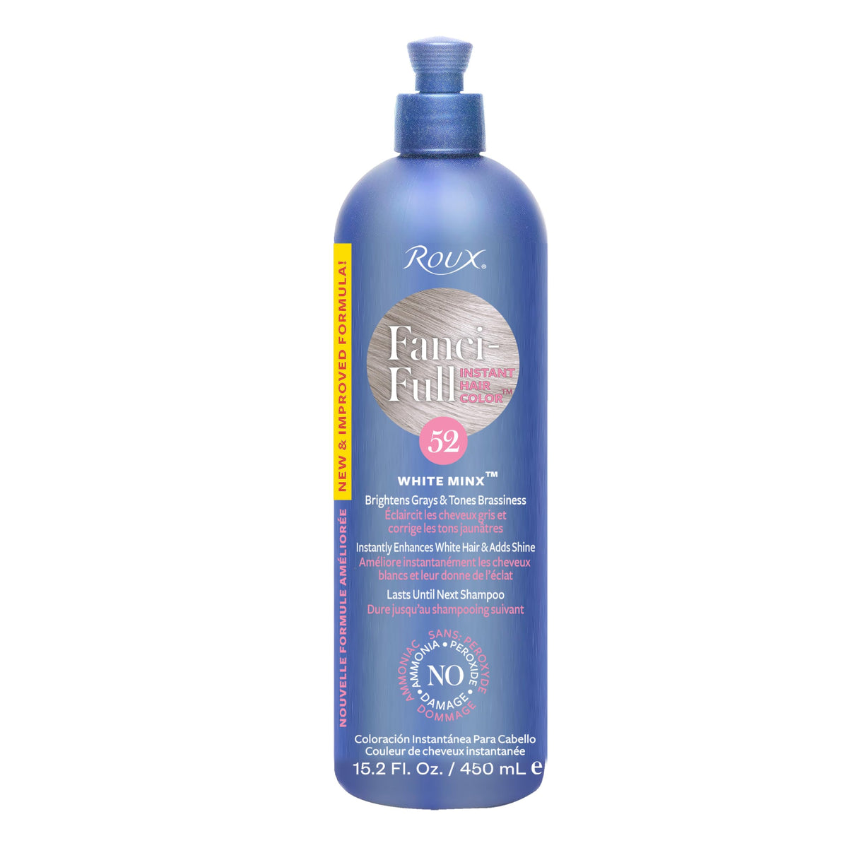 Roux Fanci-Full Instant Hair Color Rinse 52 White Minx 15.2 Oz front view