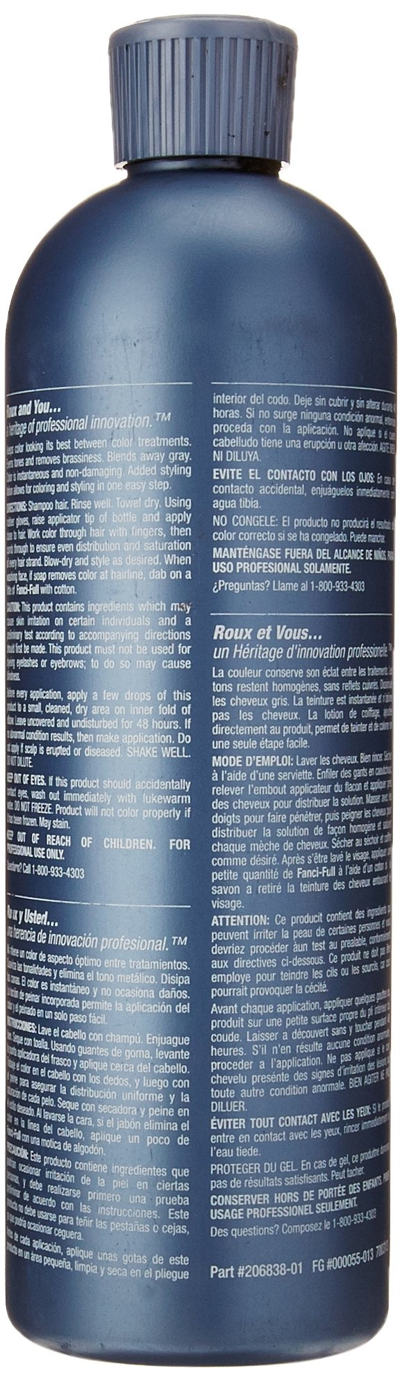 Roux Fanci-Full Rinse Chocolate Kiss 15.2 Fl Oz packaging