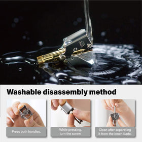 ROYAL Birdie Manual Nose Hair Trimmer in bathroom setting