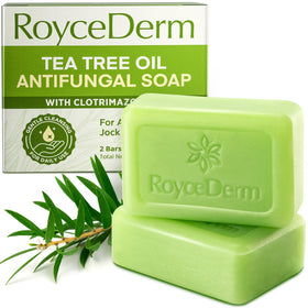 Roycederm Antifungal Bar Soap front view with packaging
