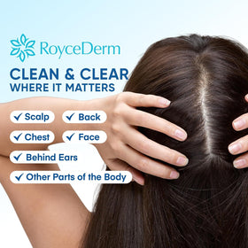 Roycederm calming serum texture on skin
