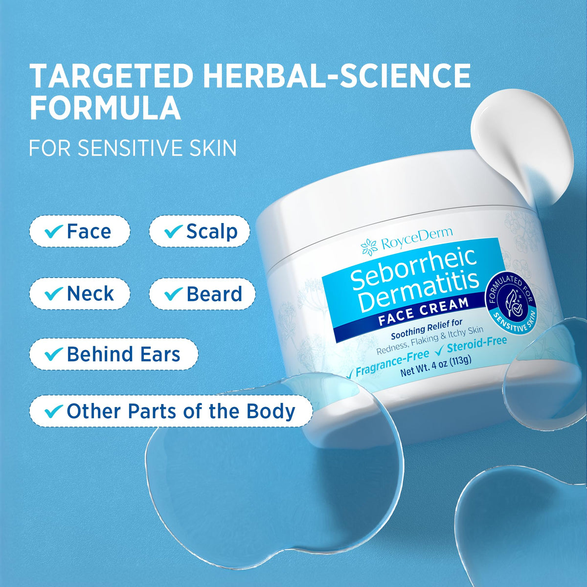 Roycederm Face Cream packaging side view