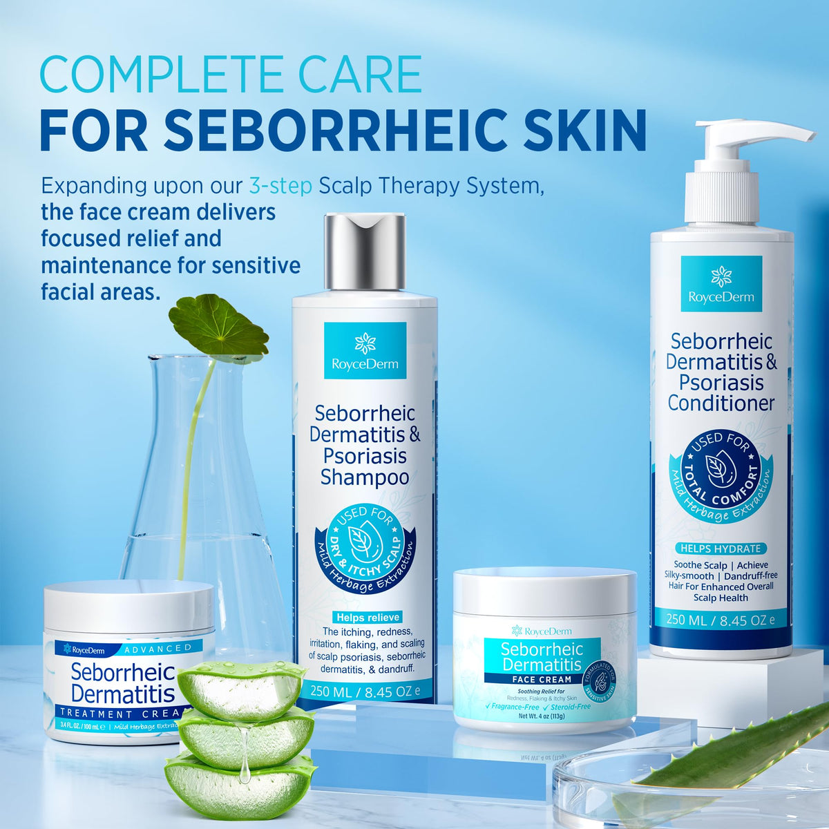 Roycederm Face Cream with natural background