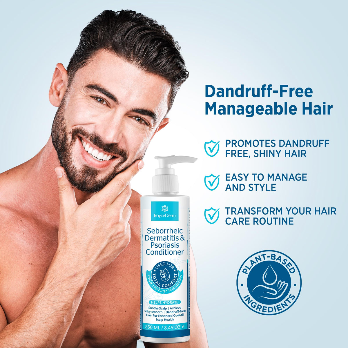 Roycederm Scalp Care Conditioner texture on hand