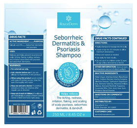 Roycederm Scalp Therapy System packaging on a bathroom shelf