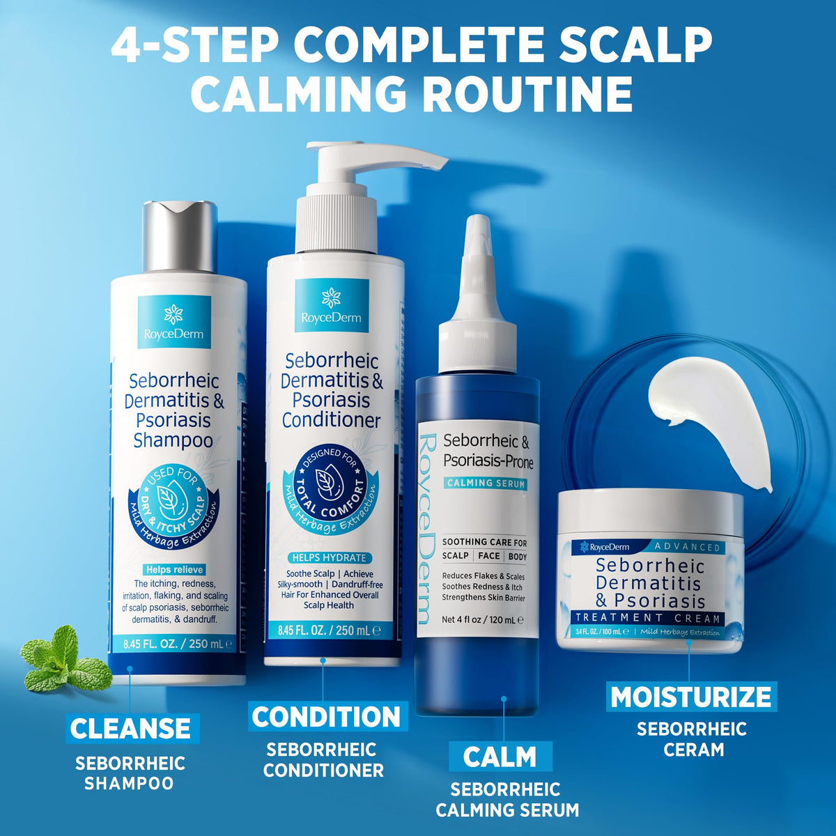 Roycederm serum packaging side view