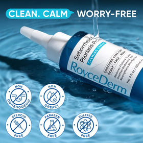 Roycederm serum with ingredients highlighted
