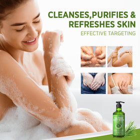 Roycederm Tea Tree Body Wash and Soap Bar packaging