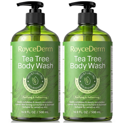 Roycederm Tea Tree Body Wash & Soap front view