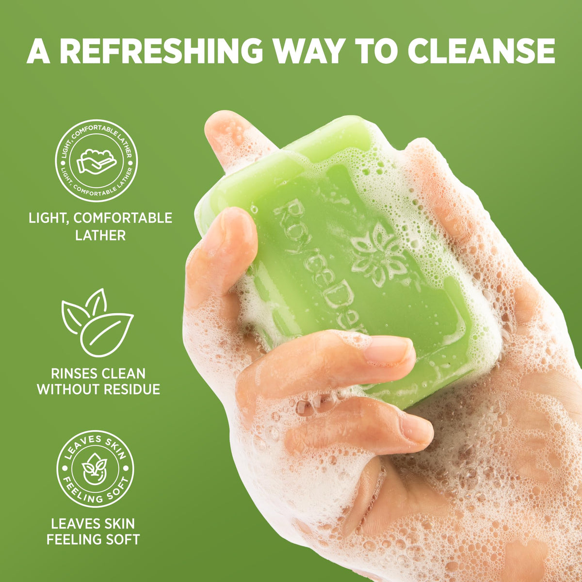 Roycederm Tea Tree Soap Bar with natural ingredients