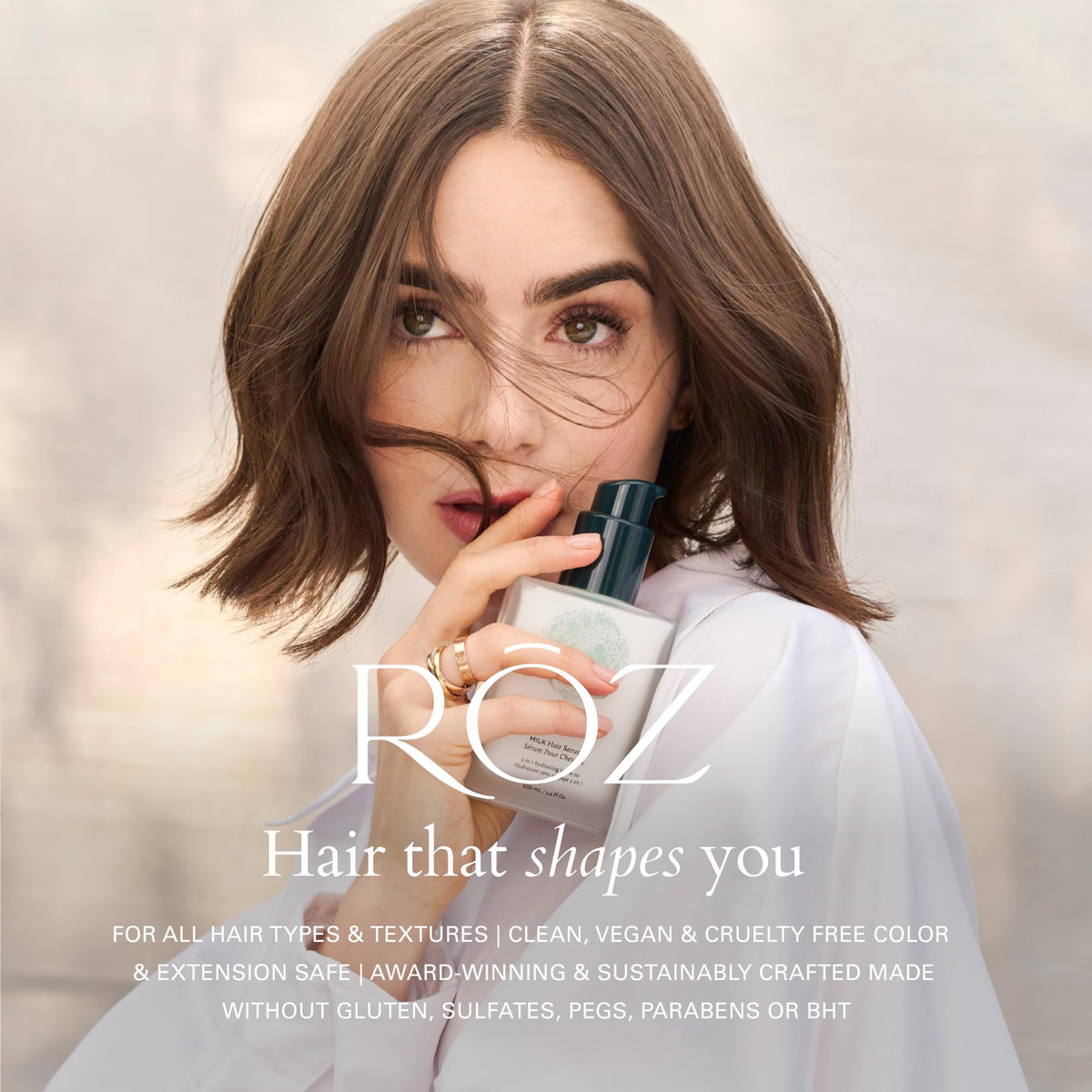 RŌZ Foundation Shampoo 300 mL cap open