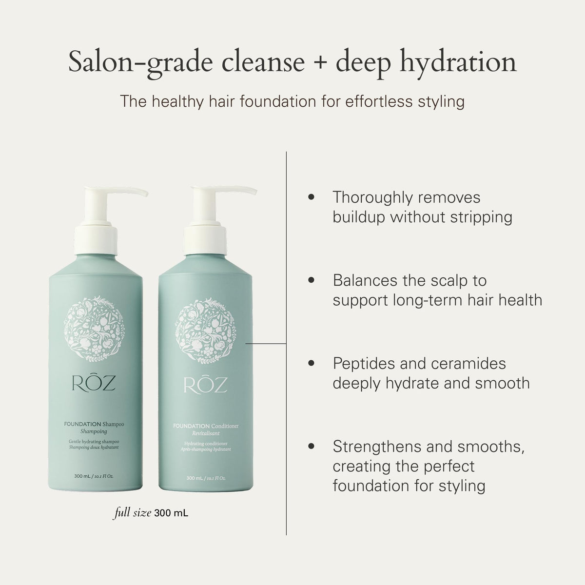 RŌZ Hydrating Conditioner bottle with pump