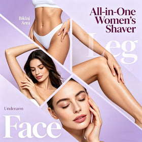 RtLvio Bikini Trimmer in shower setting demonstrating waterproof feature