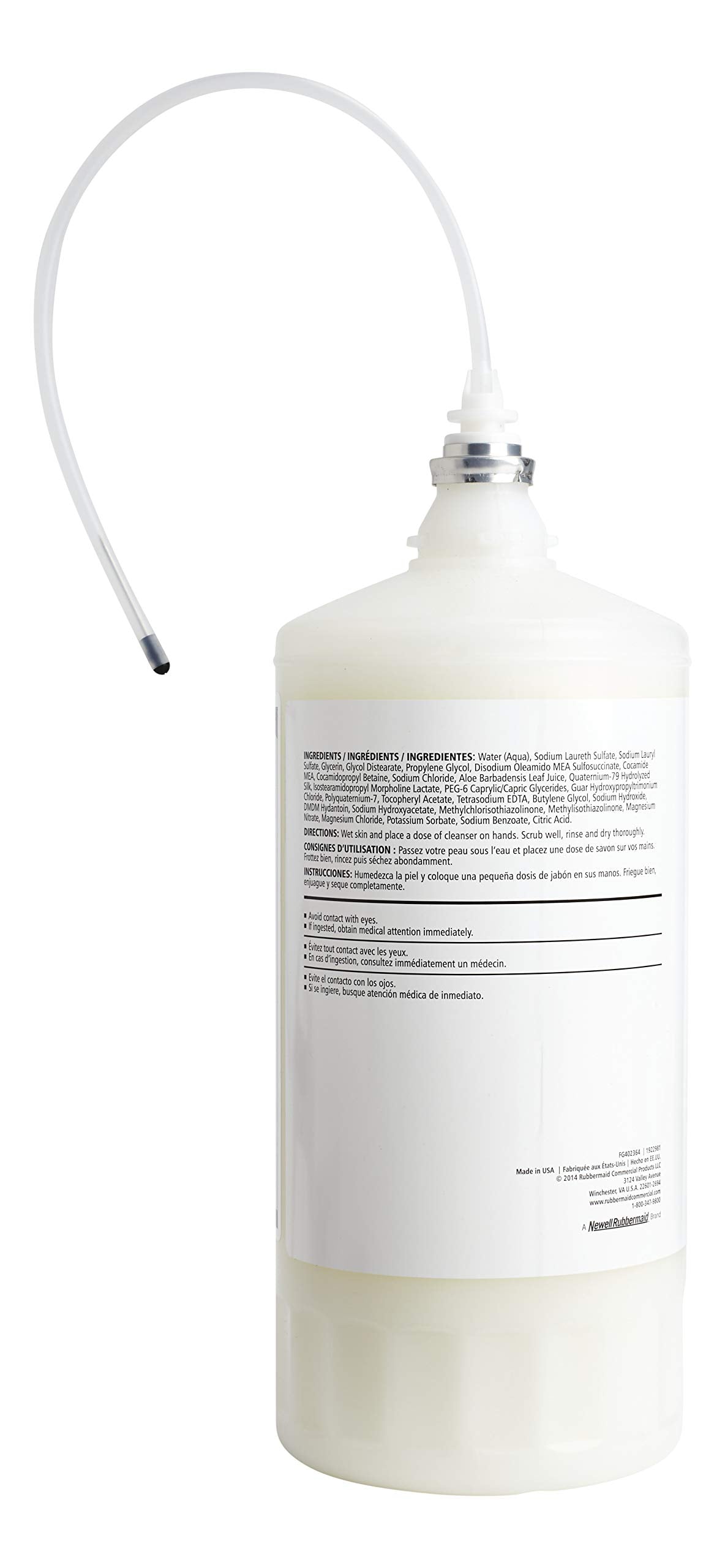 Rubbermaid OneShot Lotion Hand Soap Refill 1600mL packaging