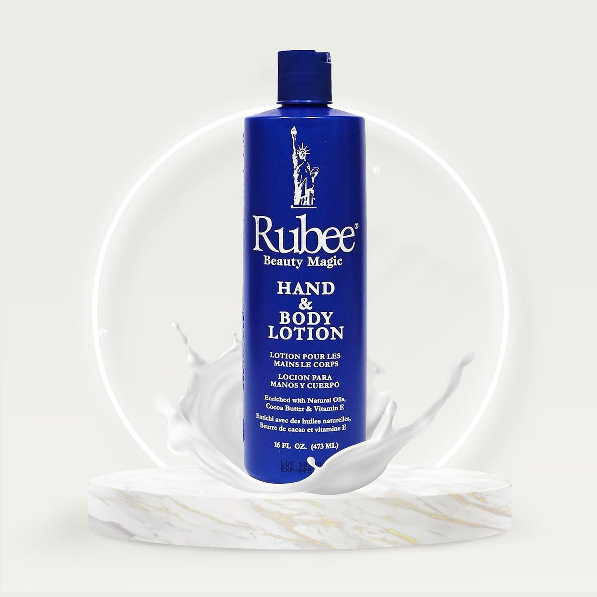 RUBEE Magic Hand & Body Lotion 16 Oz back view