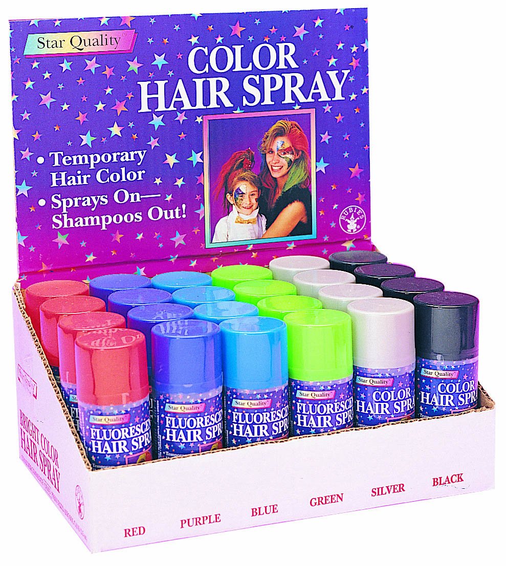 Rubies Red Haircolor Costume Hairspray 3 ounce can side view