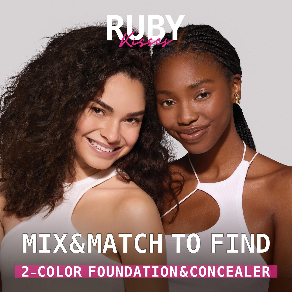 Ruby Kisses 3D Face Creator Cream Foundation application with sponge