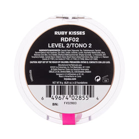 Ruby Kisses 3D Face Creator Cream Foundation Level 2 shade comparison