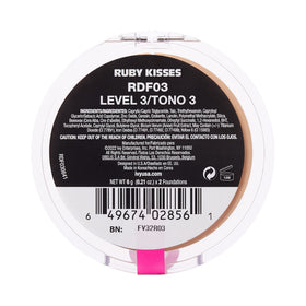 Ruby Kisses 3D Face Creator Cream Foundation Level 3 shade comparison