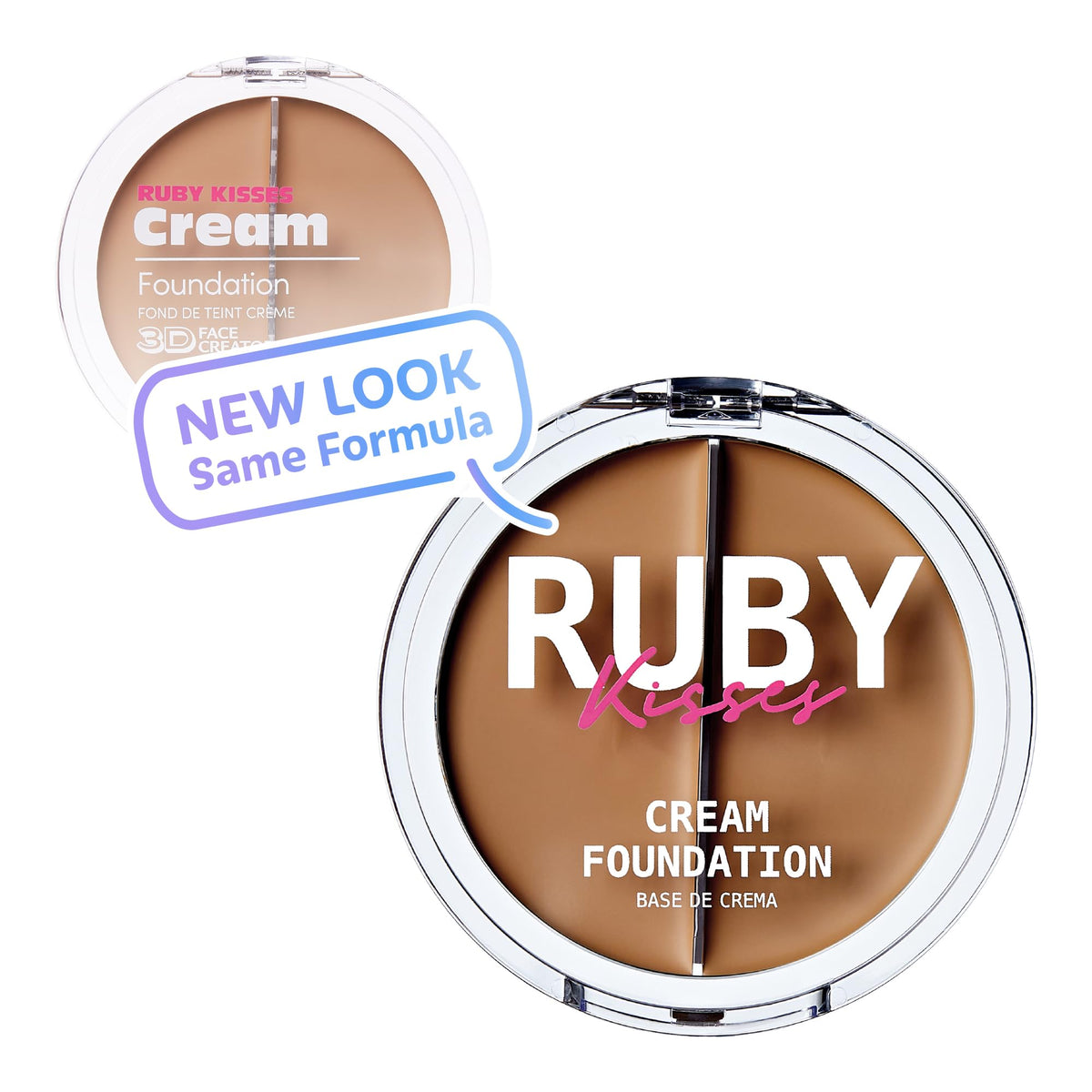 Ruby Kisses 3D Face Creator Cream Foundation Level 8 texture close-up