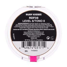 Ruby Kisses 3D Face Creator Cream Foundation Level 8 with brush
