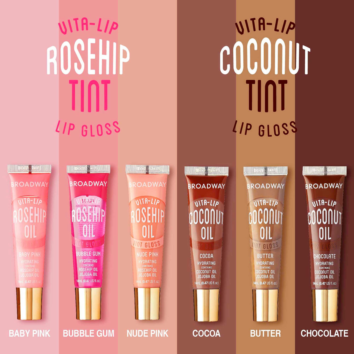 Ruby Kisses Vita-Lip Gloss clear and tinted options