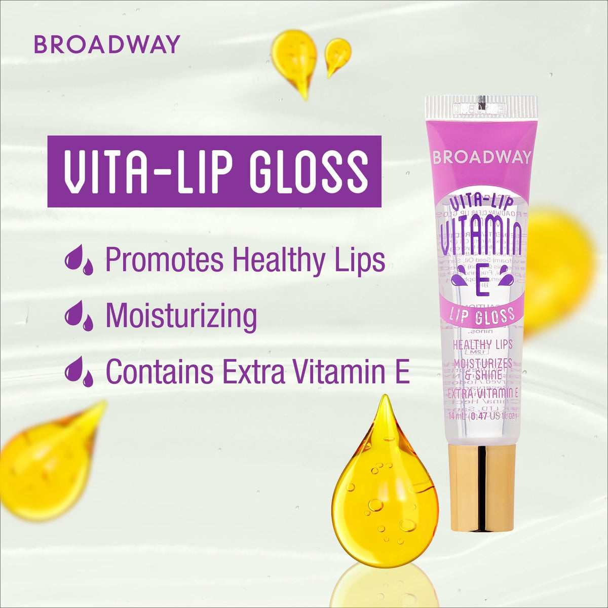 Ruby Kisses Vita-Lip Gloss tubes displayed on a table