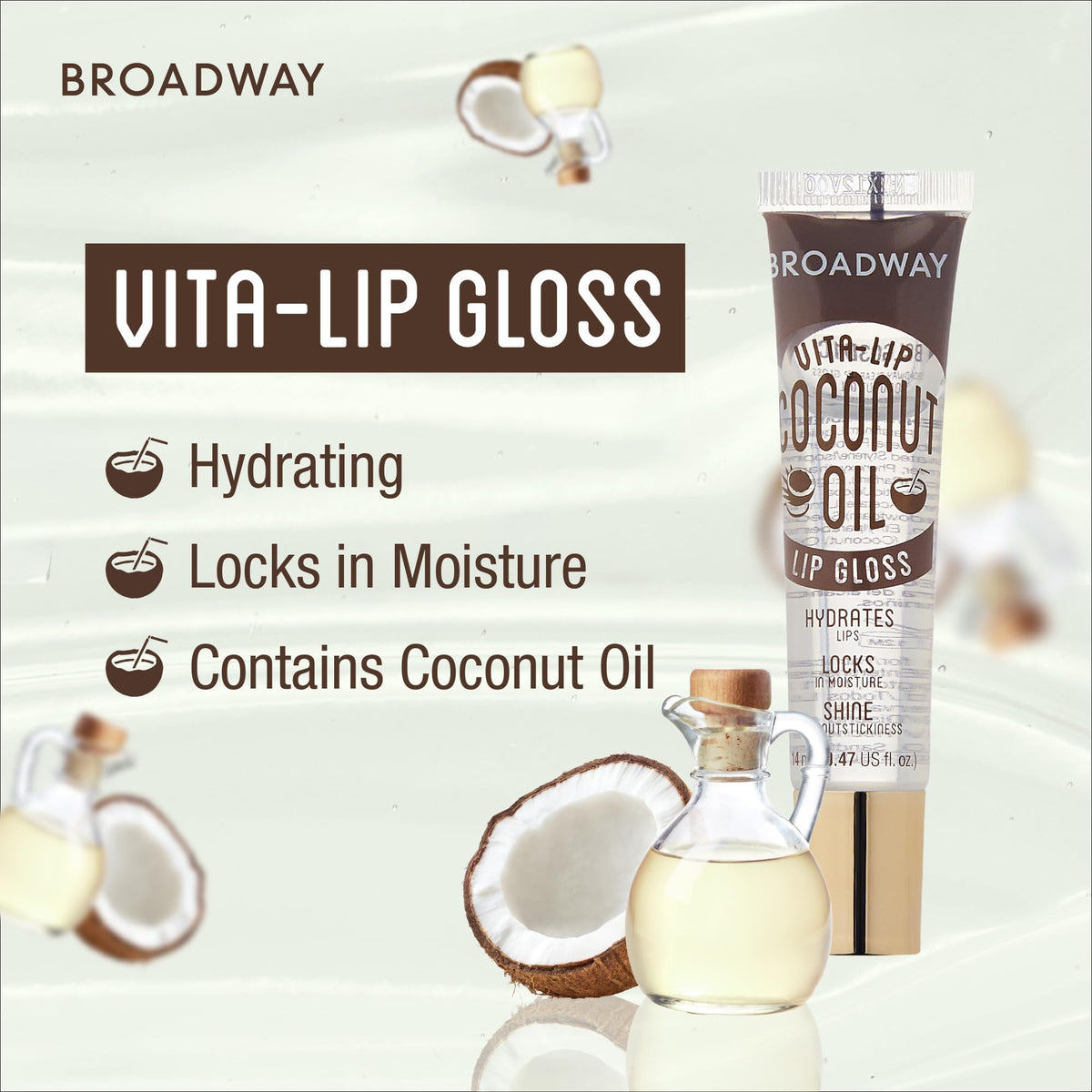 Ruby Kisses Vita-Lip Gloss tubes in a row
