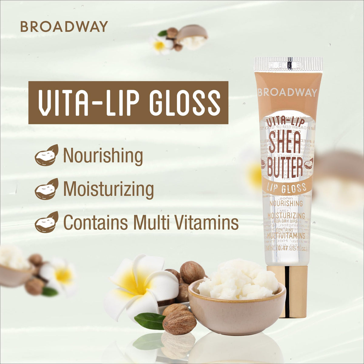 Ruby Kisses Vita-Lip Gloss with mint and coconut ingredients