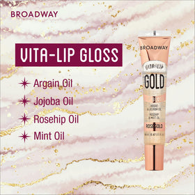 Ruby Kisses Vita-Lip Gloss with mint and coconut ingredients