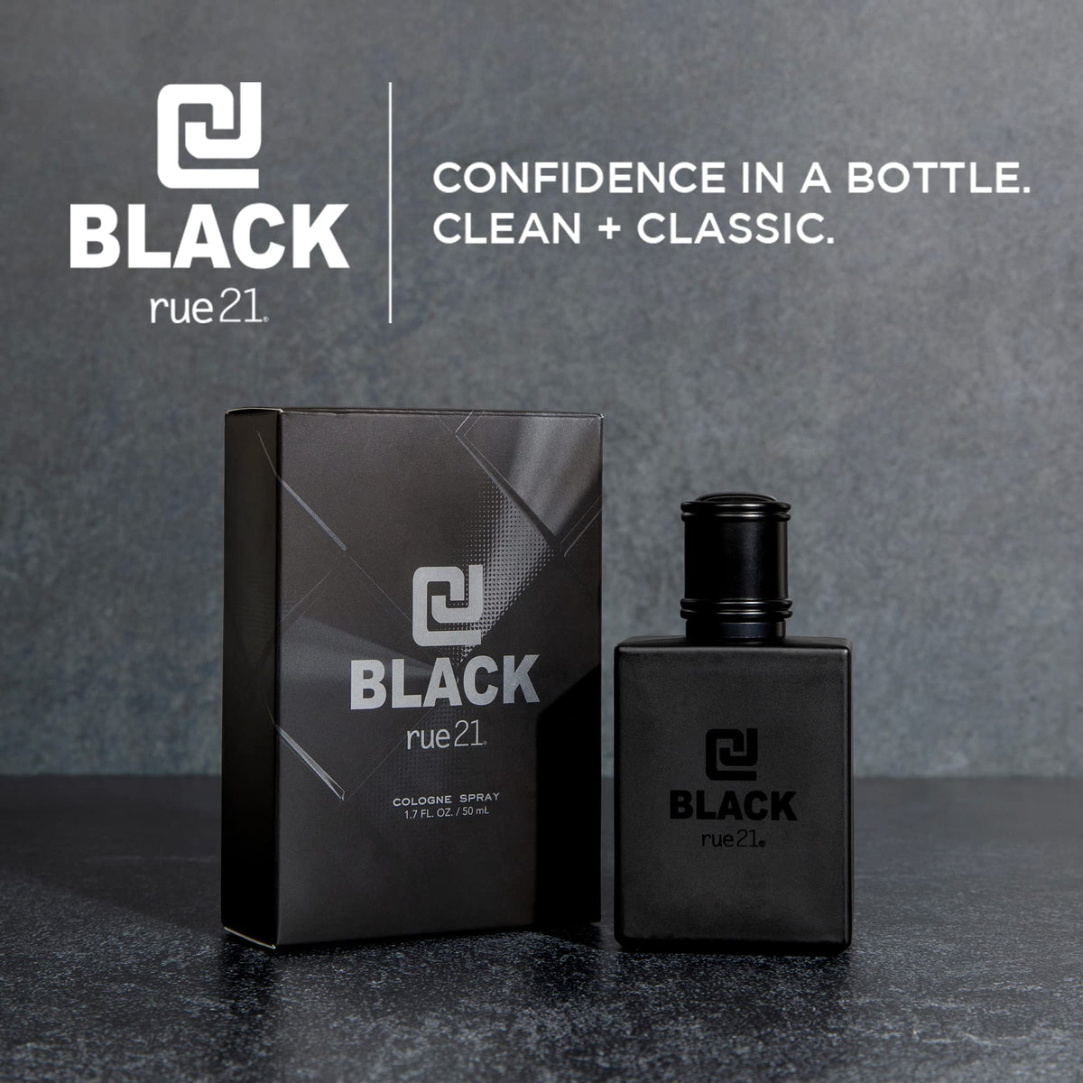 Rue 21 CJ Black Men's Cologne Spray side view
