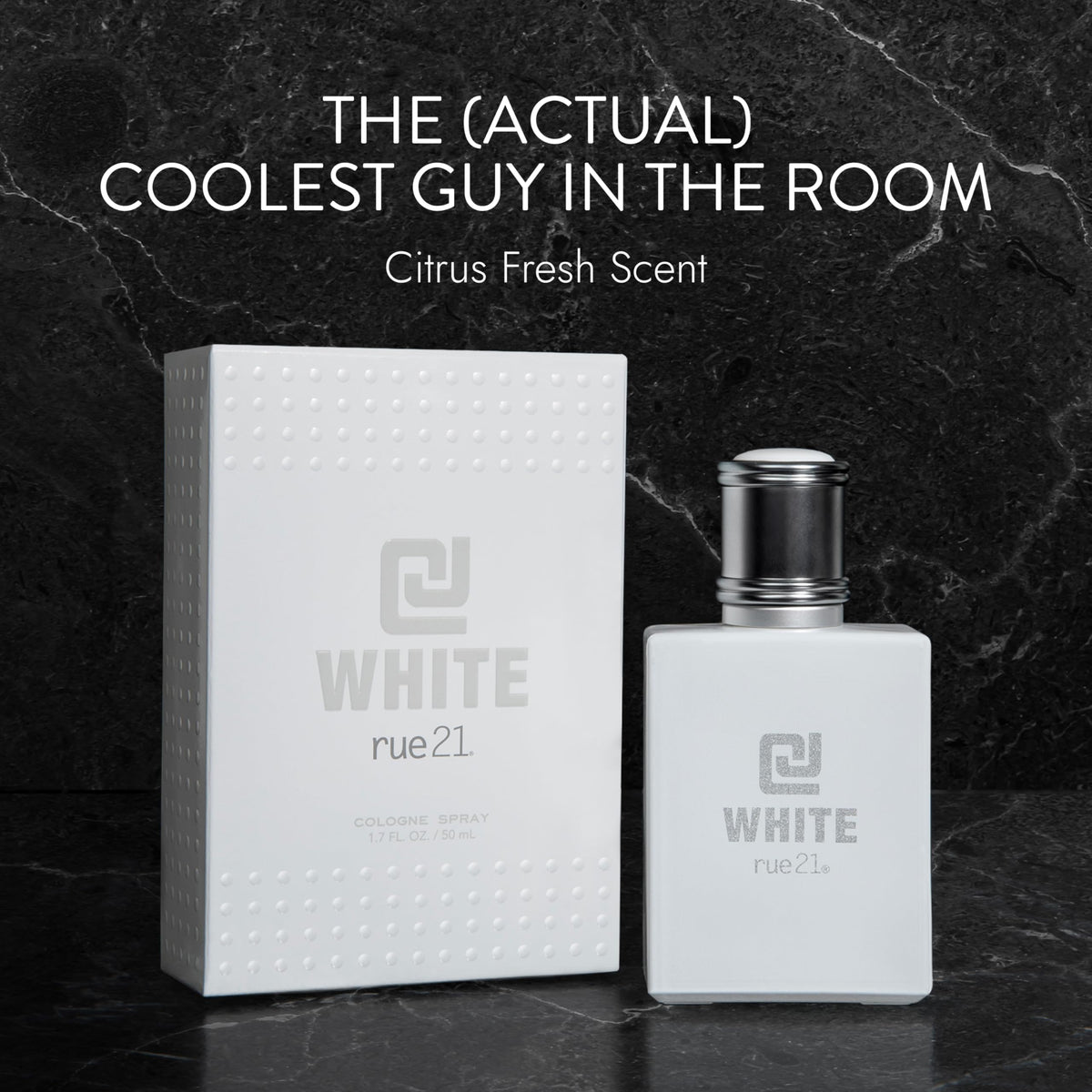 Rue 21 CJ White Men's Cologne Spray side view