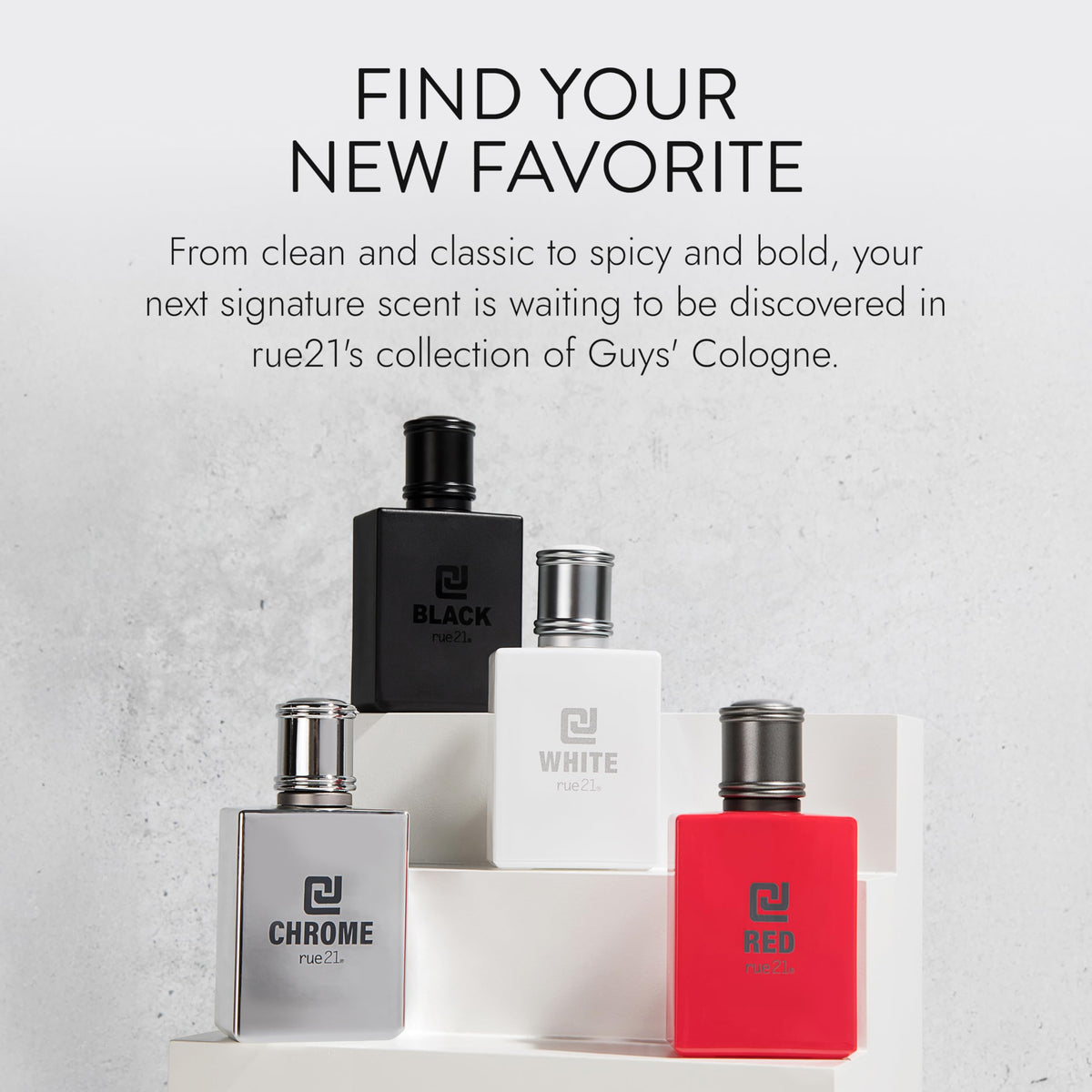Rue 21 CJ White Men's Cologne Spray top view