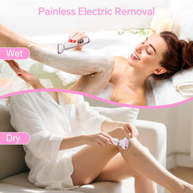 RUIBO Electric Razor for Women being used in the shower