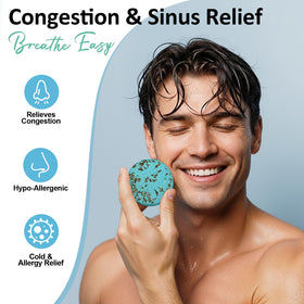 RUSEMLE shower steamer tablet in eucalyptus and mint scent
