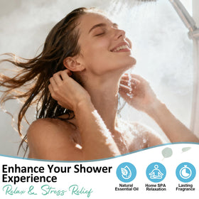RUSEMLE shower steamer tablet in rose scent