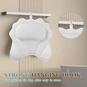 RUVINCE bath pillow hanging on towel rack