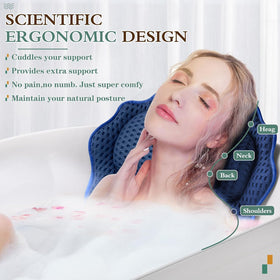 RUVINCE Bath Pillow side view highlighting thick padding