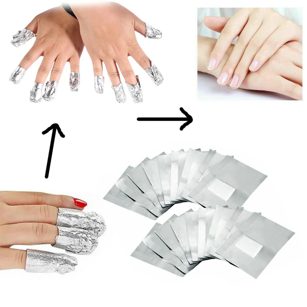 Rvetol Nail Polish Remover Foil Wraps close-up of foil