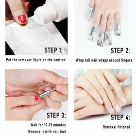 Rvetol Nail Polish Remover Foil Wraps packaging