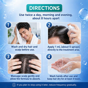 Rylx Hair Growth Serum lifestyle scene with user