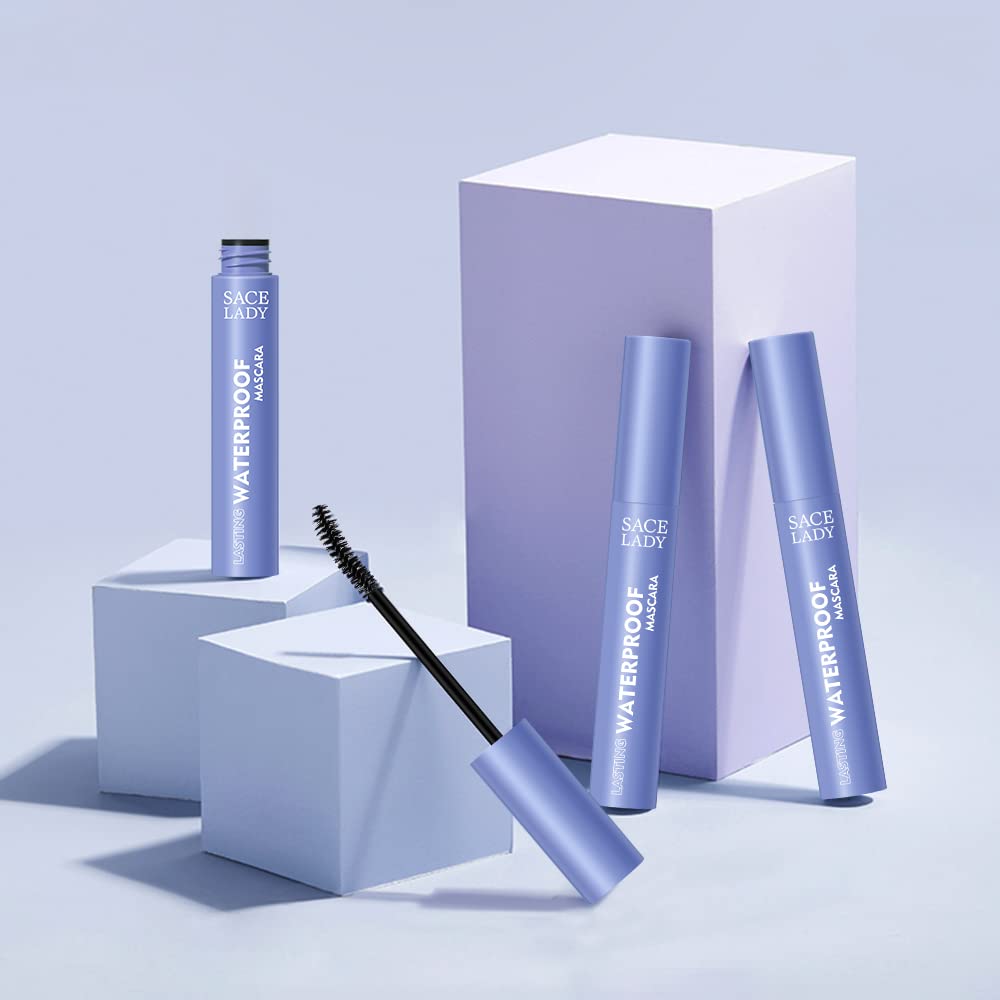 SACE LADY Black Mascara displayed with eye makeup remover