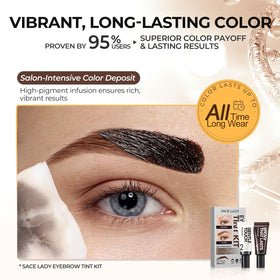 SACE LADY Eyebrow Color Kit color developer and dual-ended eyebrow pen